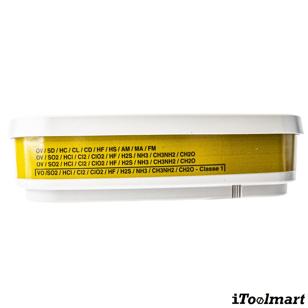 ตลับกรอง 3M 6006 ตลับกรองป้องกันไอระเหยสารตัวทำละลาย กรดแก๊ส ไอฟอร์มัลดีไฮด์ และไอแอมโมเนีย  2ชิ้น 