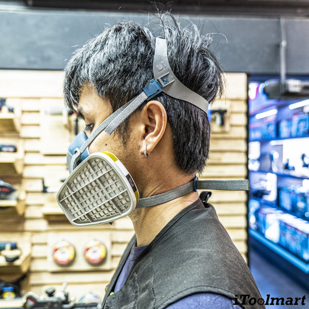 ตลับกรอง 3M 6006 ตลับกรองป้องกันไอระเหยสารตัวทำละลาย กรดแก๊ส ไอฟอร์มัลดีไฮด์ และไอแอมโมเนีย  2ชิ้น 