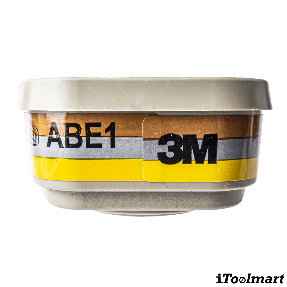 ตลับกรอง 3M 6057 ตลับกรองไอระเหยสารตัวทำละลายและกรดแก๊ส  A1B1E1  2ชิ้น 