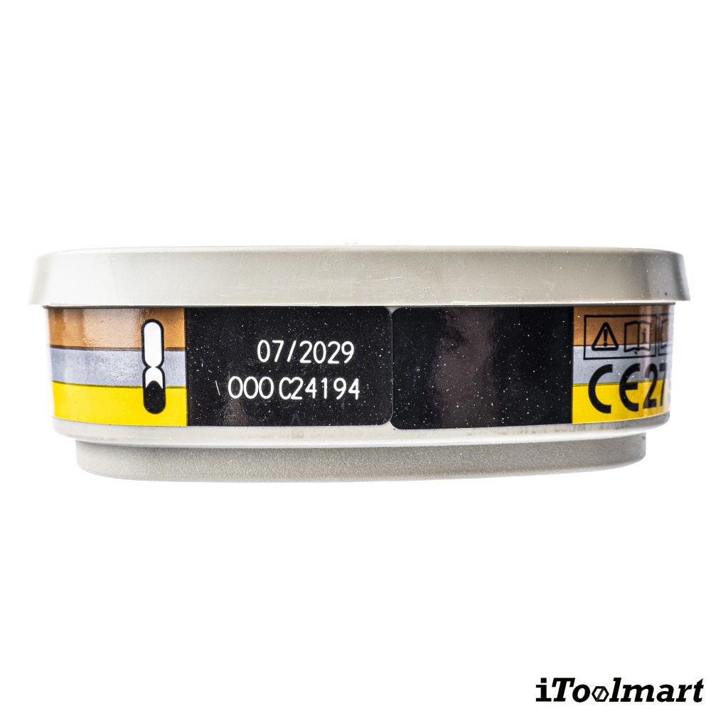 ตลับกรอง 3M 6057 ตลับกรองไอระเหยสารตัวทำละลายและกรดแก๊ส  A1B1E1  2ชิ้น 
