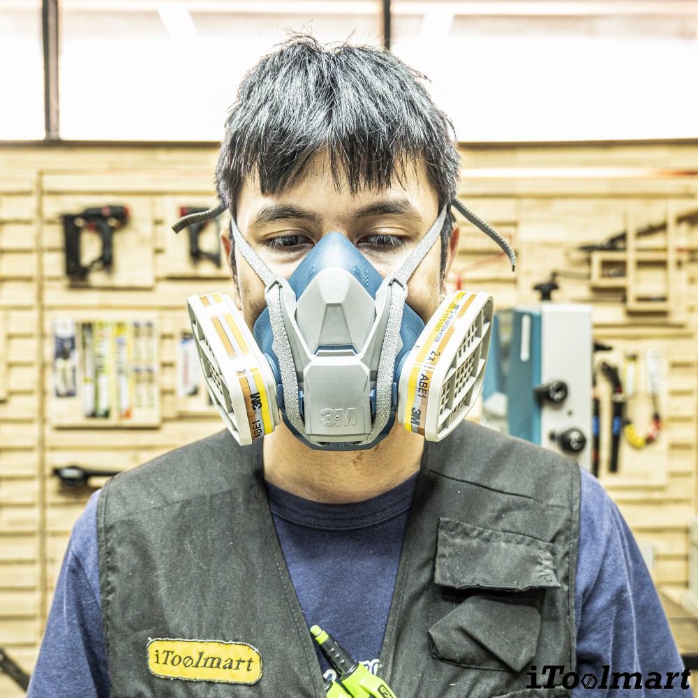 ตลับกรอง 3M 6057 ตลับกรองไอระเหยสารตัวทำละลายและกรดแก๊ส  A1B1E1  2ชิ้น 