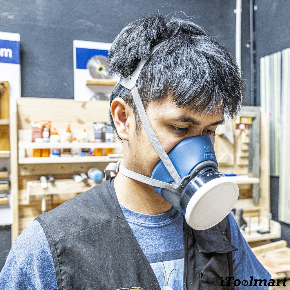 หน้ากากกันสารเคมี 3M HF 52 หน้ากากไส้กรองเดี่ยว ขนาดกลาง ใหญ่