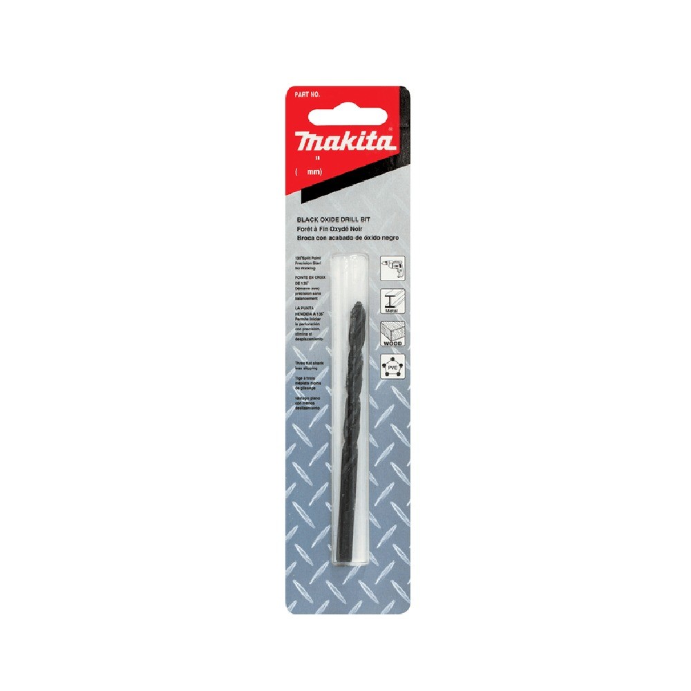 ดอกสว่านเจาะเหล็ก MAKITA D60109 HSSG ชุบดำ ขนาด 2364x478 นิ้ว