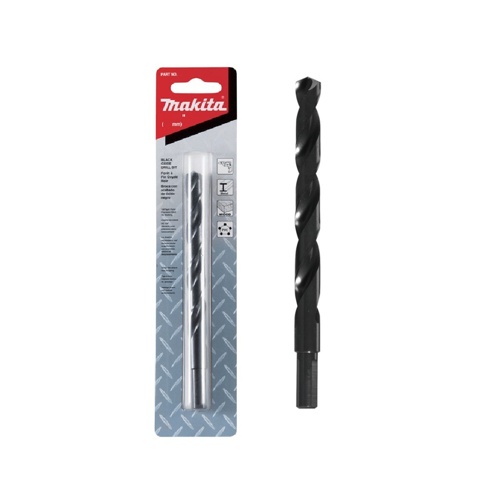 ดอกสว่านเจาะเหล็ก  MAKITA  D60159  HSSG ชุบดำ ขนาด 716″x512″ นิ้ว