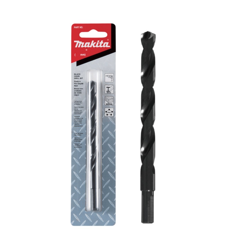 ดอกสว่านเจาะเหล็ก  MAKITA  D60143  HSSG ชุบดำ ขนาด 2764″x538″ นิ้ว