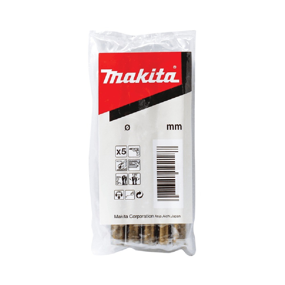 ดอกสว่านเจาะเหล็ก  MAKITA  D16726  HSSCo ขนาด 650x101mm 5 ชิ้น 
