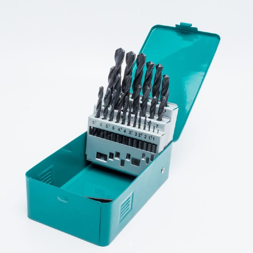 ชุดดอกสว่านเจาะเหล็ก MAKITA  D54128  สีดำ HSSR ขนาด 1013mm 25ดอกชุด 