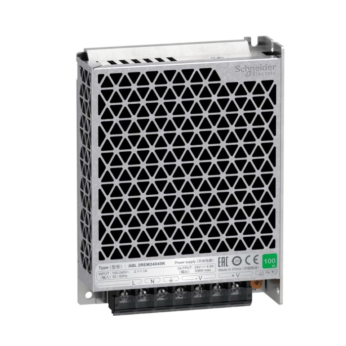 สวิตชิ่งเพาเวอร์ซัพพลาย SCHNEIDER ABL2REM24045K แบบเฟสเดียว กำลังไฟ 100W แรงดันอินพุท100240V24VDC