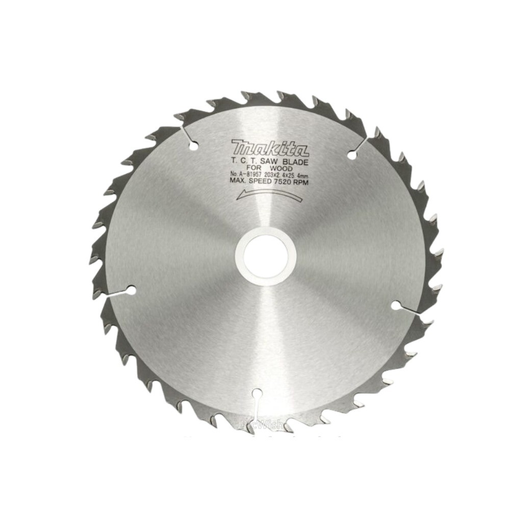 ใบเลื่อยวงเดือน MAKITA  A81957 สำหรับตัดไม้ TCT ขนาด 203×254x30T 