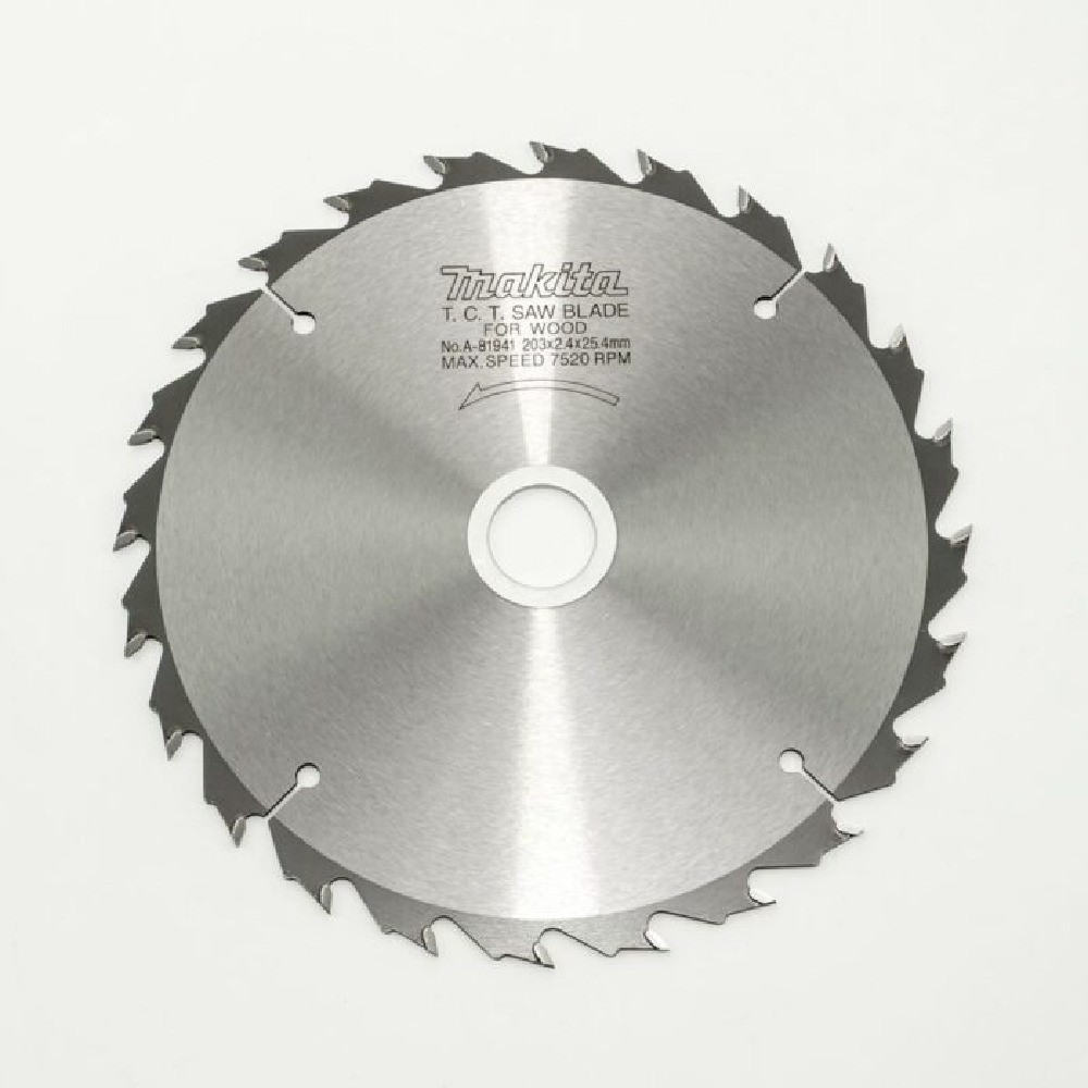 ใบเลื่อยวงเดือน MAKITA  A81941 สำหรับตัดไม้  TCT ขนาด 203×254x24T 