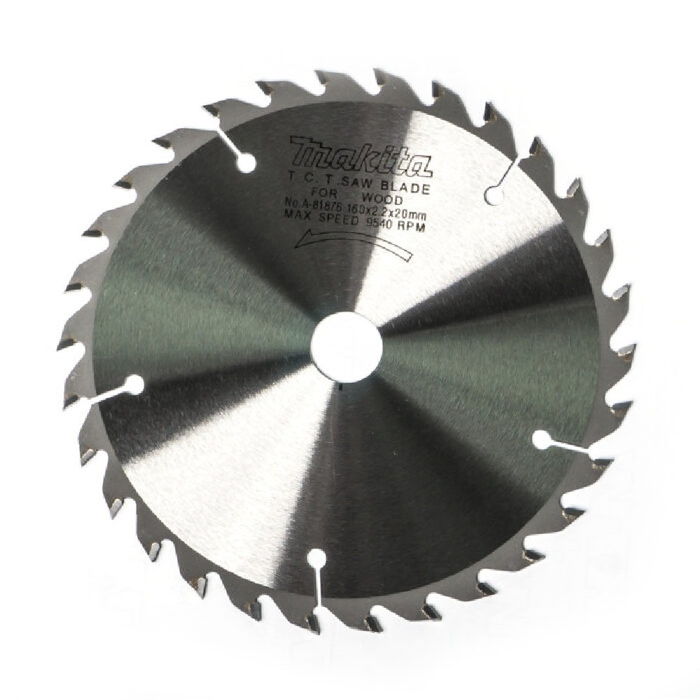 ใบเลื่อยวงเดือน MAKITA  A81876 สำหรับตัดไม้ TCT ขนาด 160x20x30T 