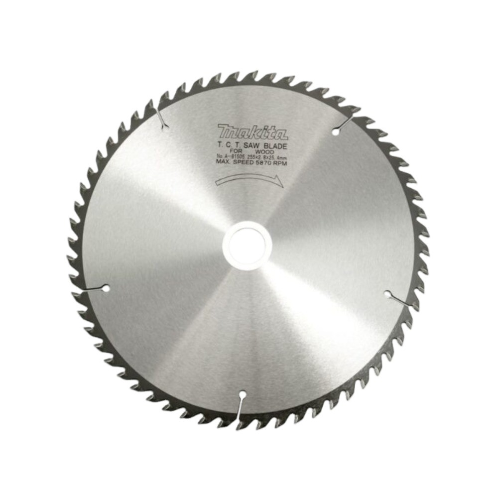 ใบเลื่อยวงเดือน MAKITA  A81505 สำหรับตัดไม้  TCT ขนาด 255×254x60T 
