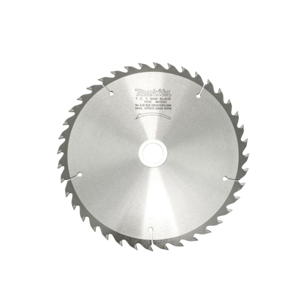 ใบเลื่อยวงเดือน MAKITA A81468 สำหรับตัดไม้  TCT ขนาด 235×254x40T 