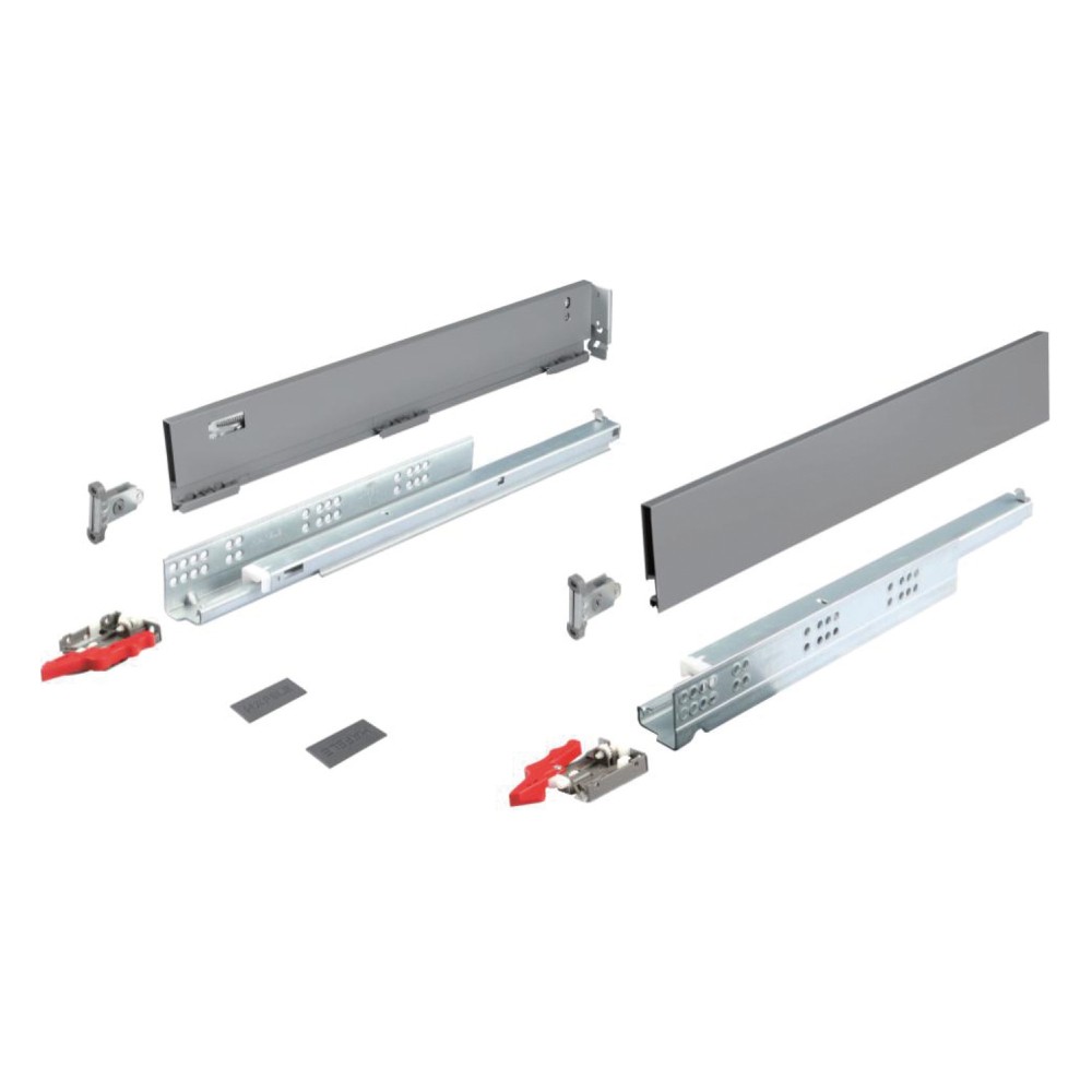 ชุดรางลิ้นชัก HAFELE ALTO S DRAWER SET H80 495 48 865 ขนาด 500 มม  สีแอนทราไซต์