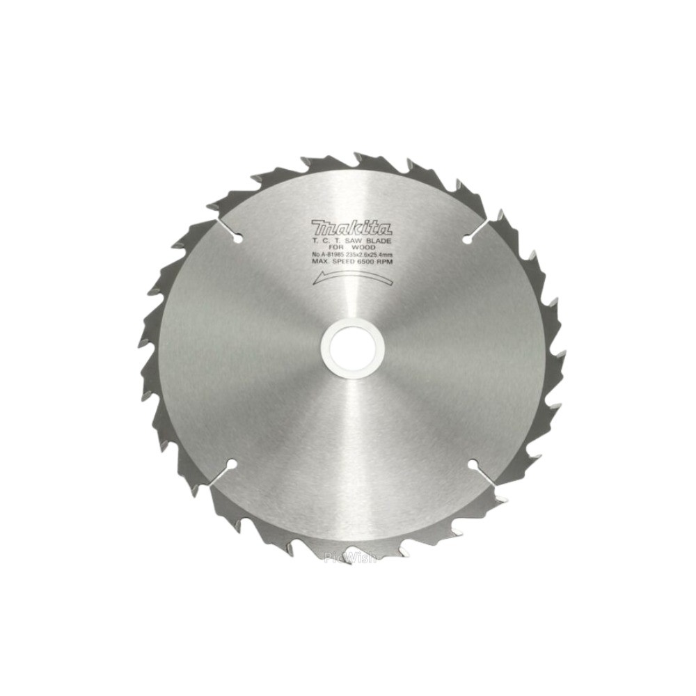 ใบเลื่อยวงเดือน MAKITA  A81985 สำหรับตัดไม้  TCT ขนาด 235×254x24T 