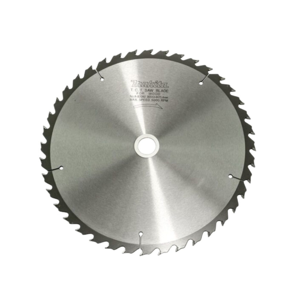 ใบเลื่อยวงเดือน MAKITA A82080 สำหรับตัดไม้  TCT ขนาด 305×254x40T 