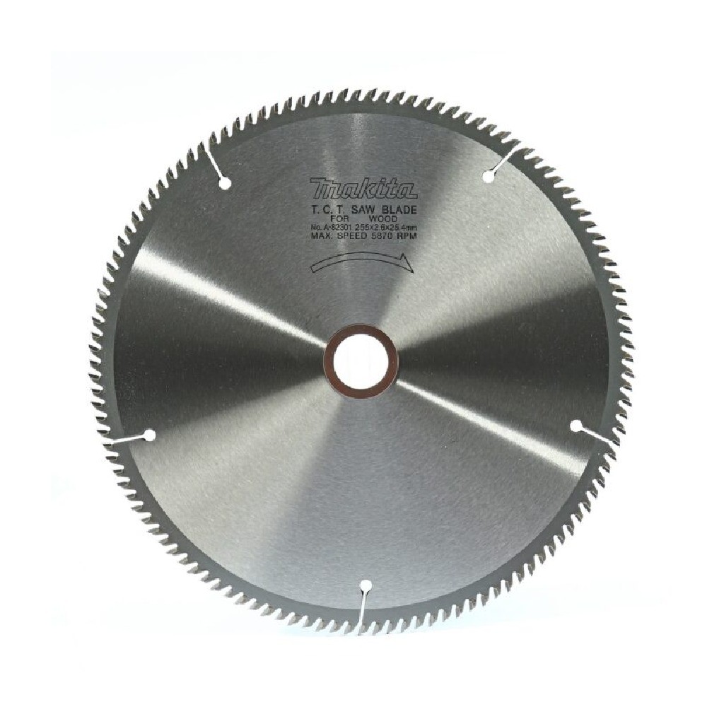 ใบเลื่อยวงเดือน MAKITA A82301 สำหรับตัดไม้ TCT ขนาด 255×254x120T 