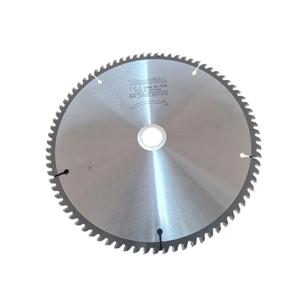 ใบเลื่อยวงเดือน MAKITA A82535  สำหรับตัดมิเนียม  TCT ขนาด 255×254x80T 