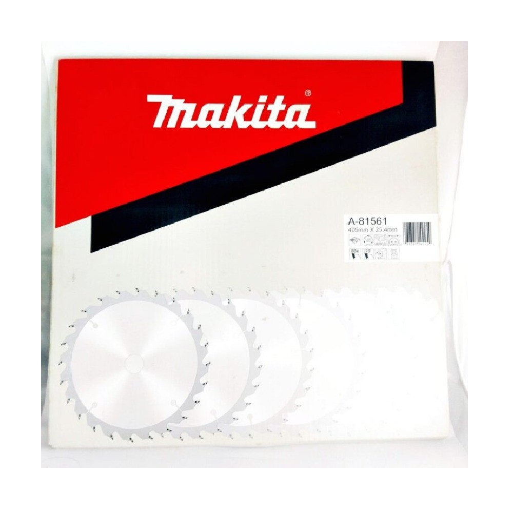 ใบเลื่อยวงเดือน MAKITA  A81561 สำหรับตัดไม้ TCT ขนาด 405×254x80T 