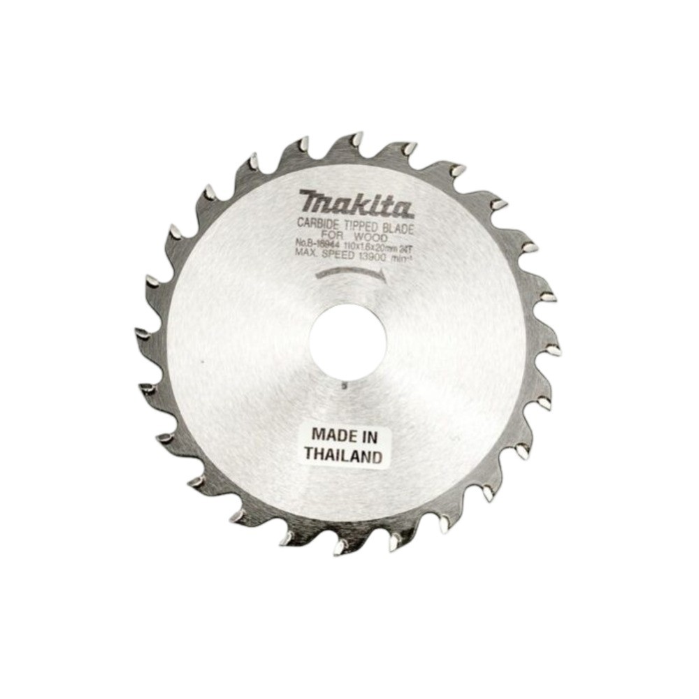 ใบเลื่อยวงเดือน MAKITA  B16944 สำหรับตัดไม้ TCT ขนาด 110x20x24T 