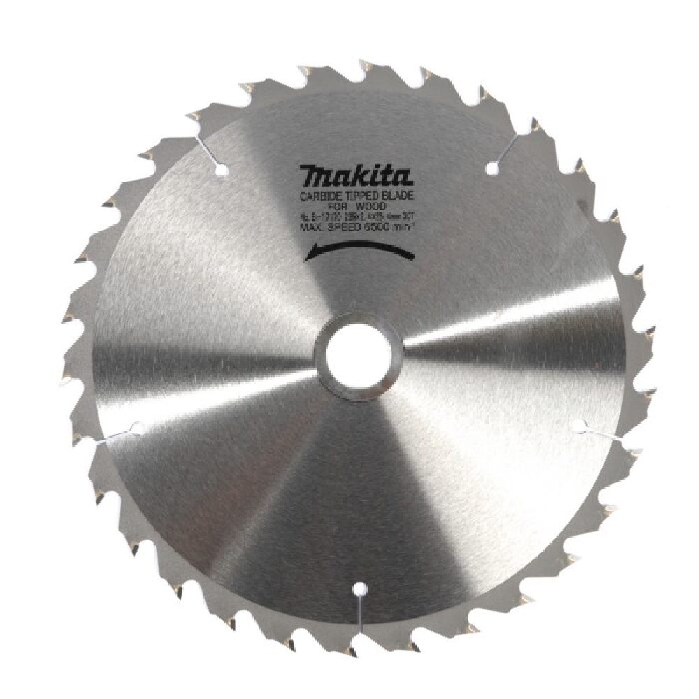 ใบเลื่อยวงเดือน MAKITA  B17170 สำหรับตัดไม้  TCT ขนาด 235×254x30T 