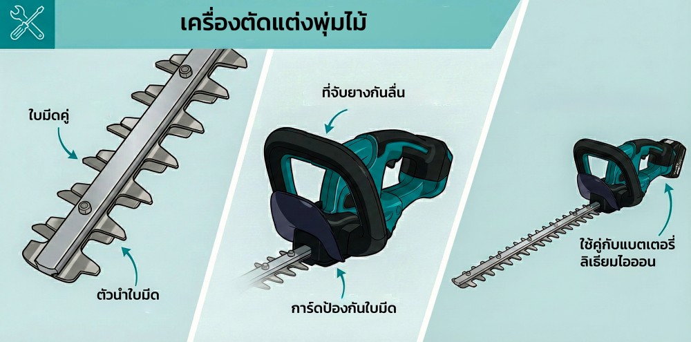 5 สัญญาณเตือนว่า เครื่องตัดแต่งพุ่มไม้ ถึงเวลาต้องเปลี่ยนแล้ว 5 สัญญาณเตือนว่า เครื่องตัดแต่งพุ่มไม้ ถึงเวลาต้องเปลี่ยนแล้ว
