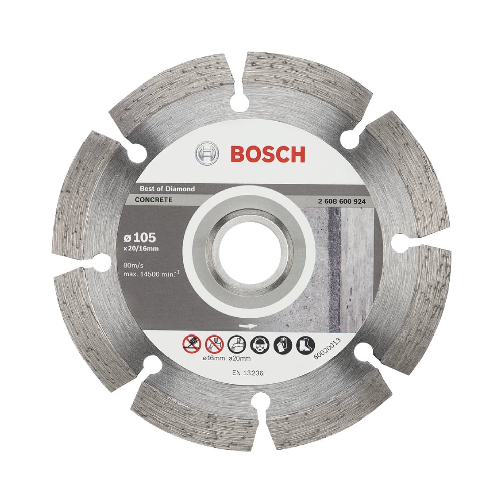 ใบตัดเพชร BOSCH 2608600924 สำหรับคอนกรีต ขนาด 4 นิ้ว