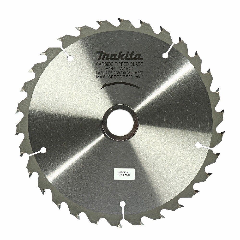ใบเลื่อยวงเดือน MAKITA  B17108 สำหรับตัดไม้  TCT ขนาด 203×254x30T