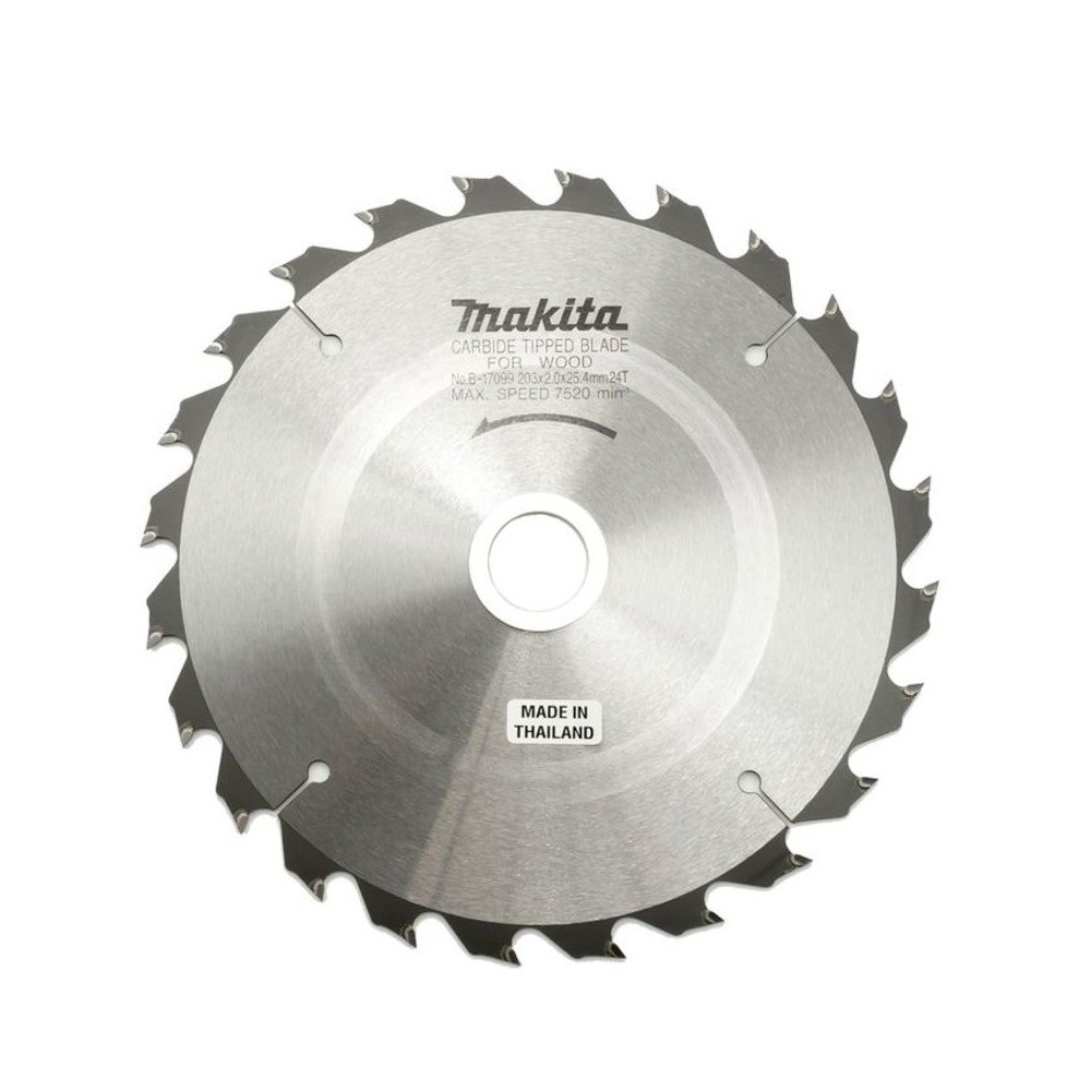 ใบเลื่อยวงเดือน MAKITA  B17099 สำหรับตัดไม้  TCT ขนาด 203×254x24T 