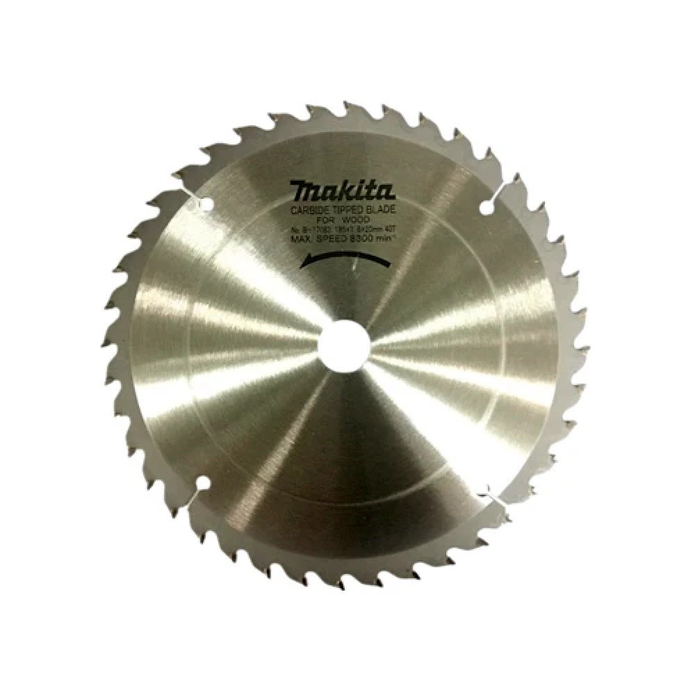 ใบเลื่อยวงเดือน MAKITA  B17077 สำหรับตัดไม้  TCT ขนาด 180x20x48T 