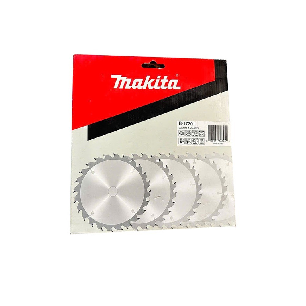 ใบเลื่อยวงเดือน MAKITA  B17201 สำหรับตัดไม้ TCT ขนาด 235×254x48T 