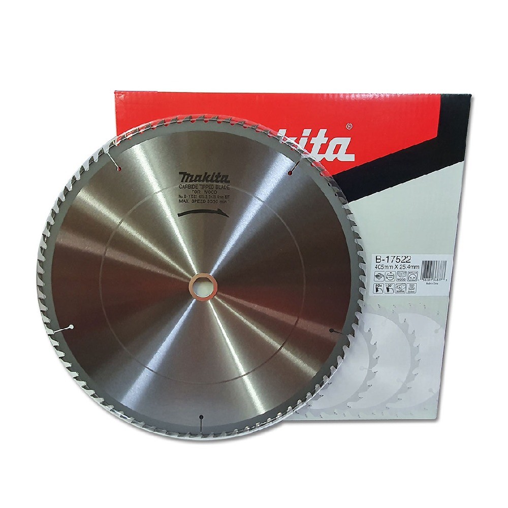 ใบเลื่อยวงเดือน MAKITA  B17522 สำหรับตัดไม้ TCT ขนาด 405×254x80T 