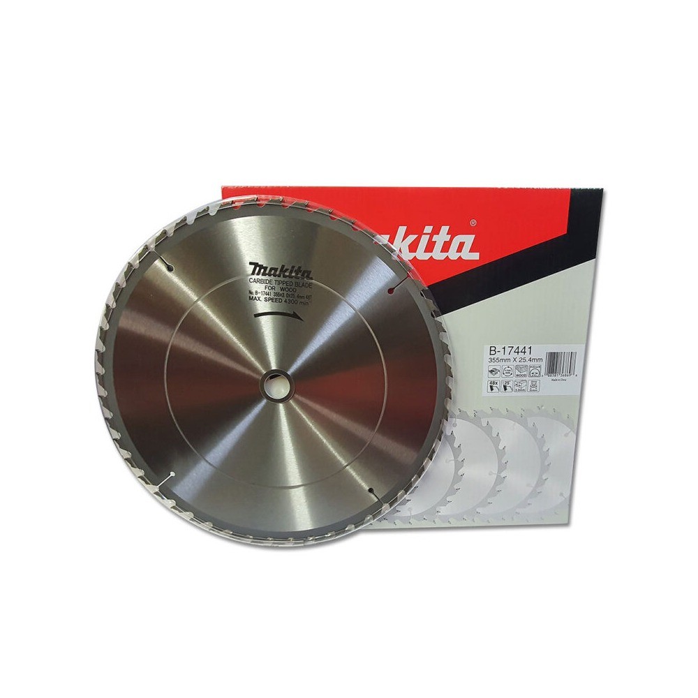ใบเลื่อยวงเดือน MAKITA  B17441 สำหรับตัดไม้  TCT ขนาด 355×254x48T 