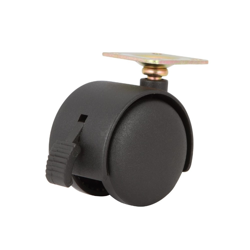 ลูกล้อเฟอร์นิเจอร์ แบบแป้น HAFELE FURNITURE CASTORS 49655015 มีเบรก ขนาด 40 มม