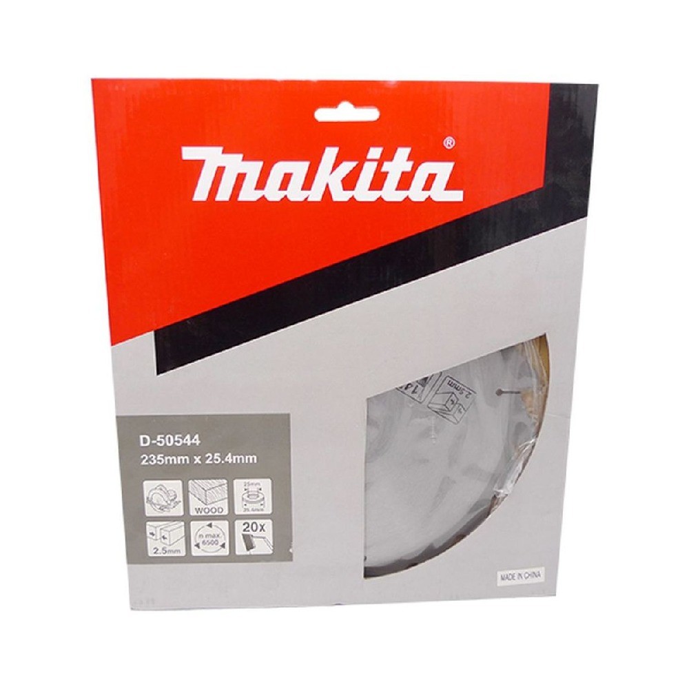 ใบเลื่อยวงเดือน MAKITA  D50544 สำหรับตัดไม้ TCT ขนาด 235x254×20x20T 
