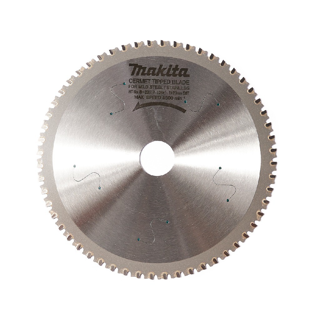 ใบเลื่อยวงเดือน MAKITA  B23117 สำหรับตัดสเตนเลสเหล็กบาง ขนาด 136x20x56T 