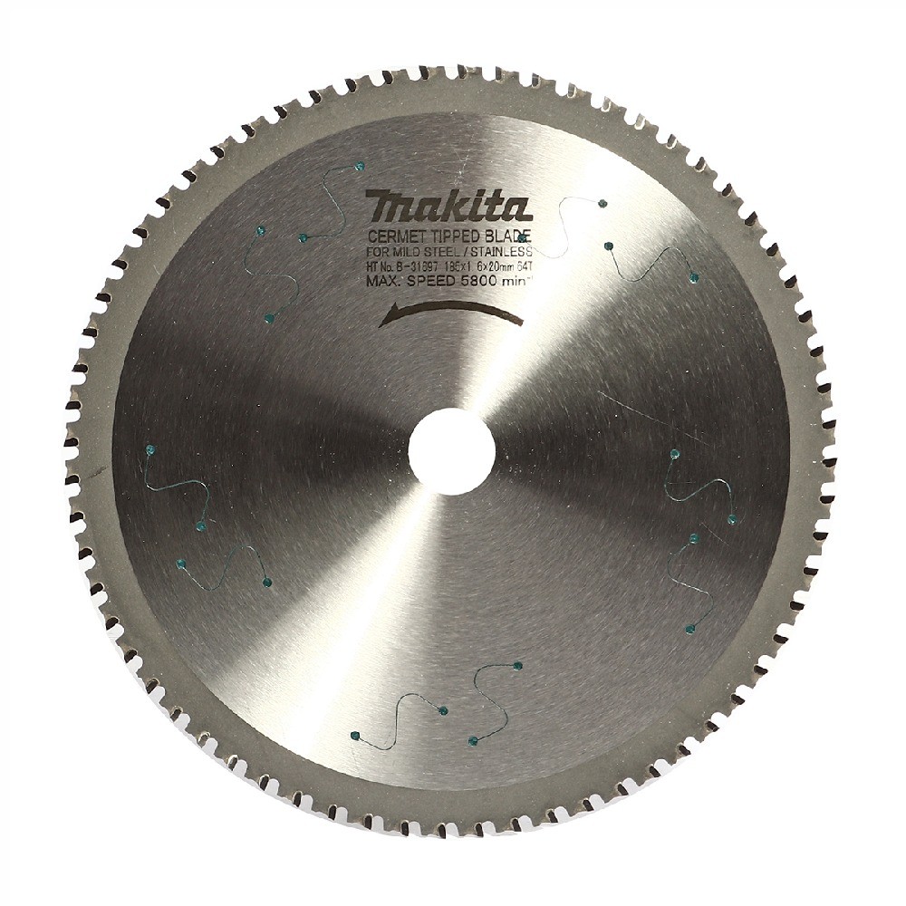 ใบเลื่อยวงเดือน MAKITA  B31697 สำหรับตัดเหล็ก ขนาด 185x20x64T  4131
