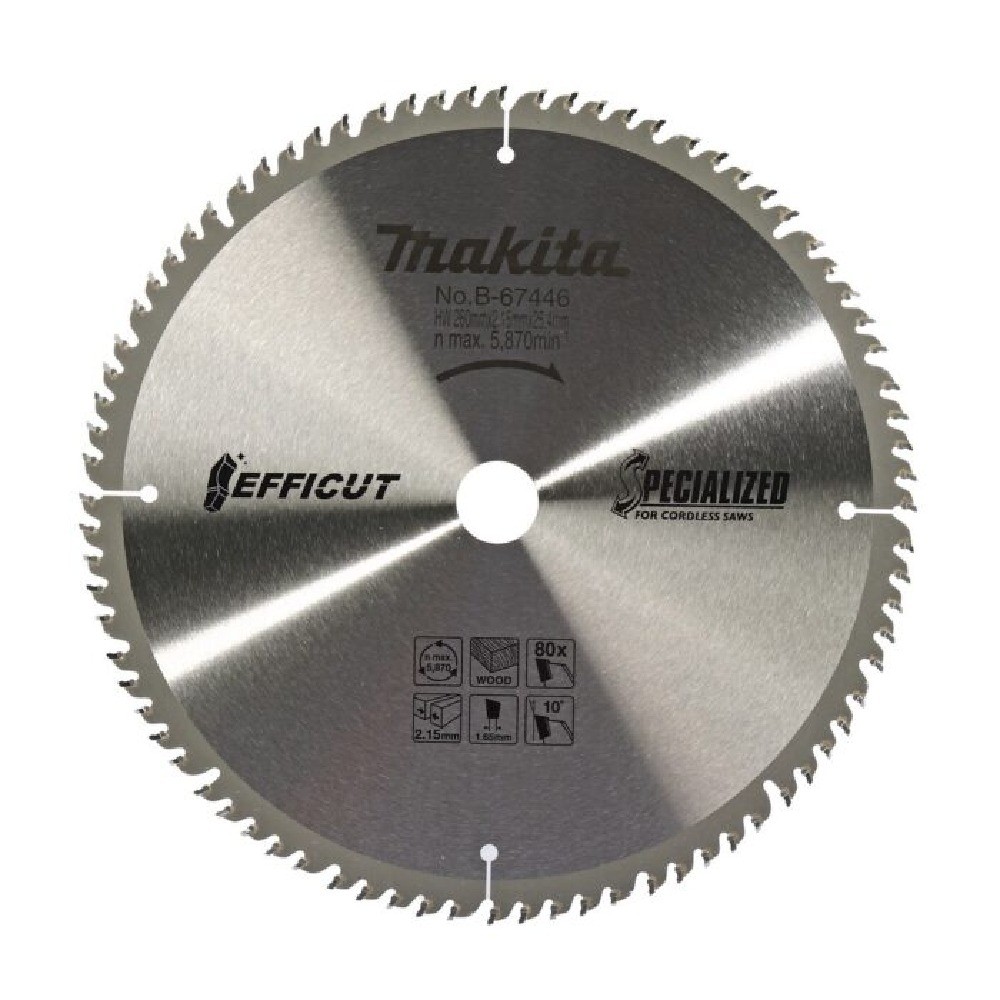 ใบเลื่อยว MAKITA  B67446  Efficut ขนาด 260×254x80T LS1019L