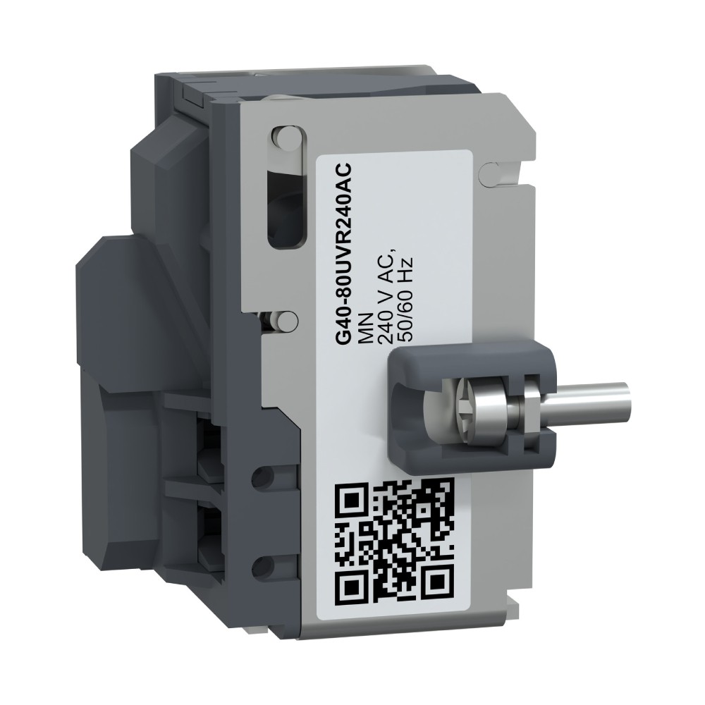 อันเดอร์โวล SCHNEIDER G40 80UVR240AC สำหรับเบรกเกอร์รุ่น MCCB 400 800 MN แรงดัน 240V AC