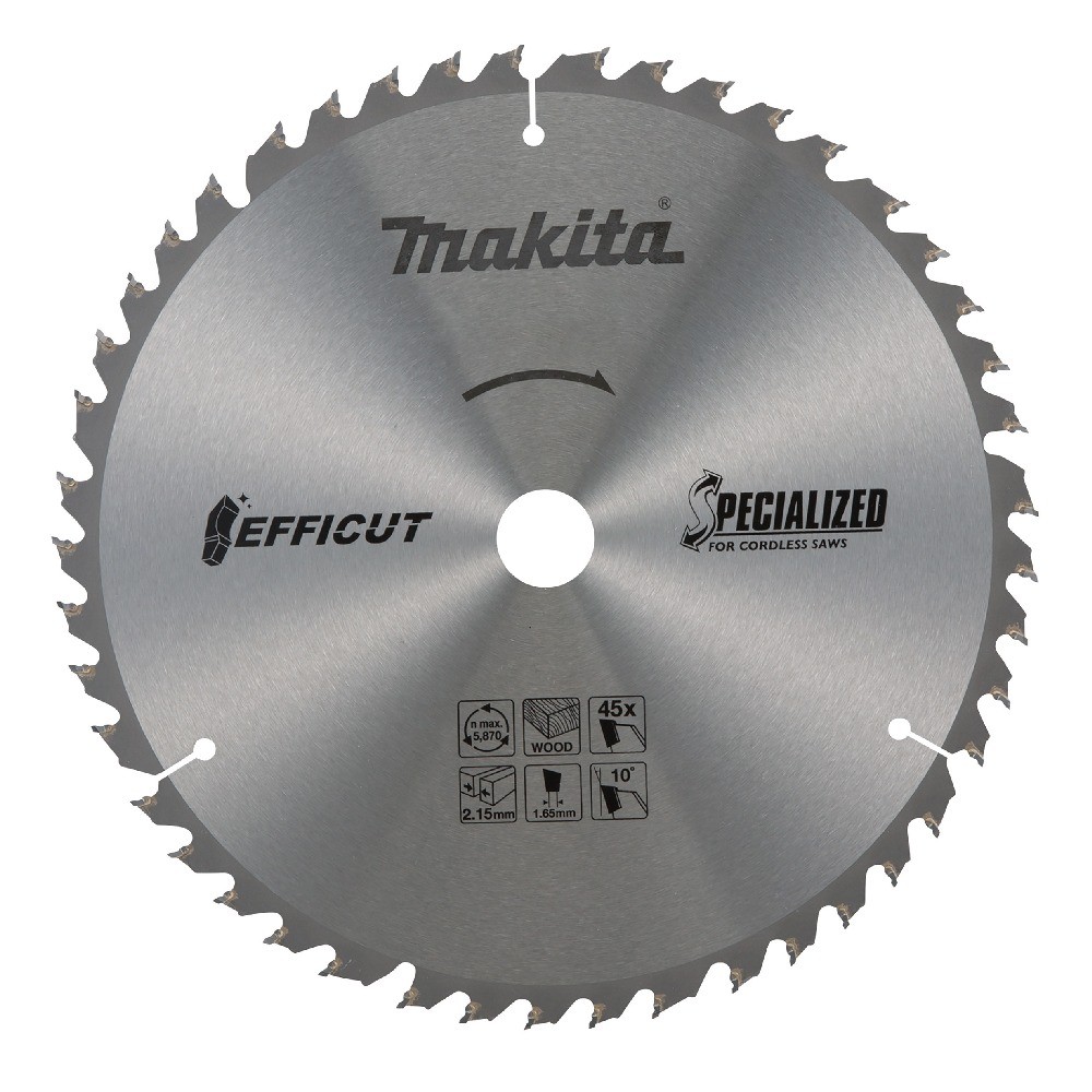 ใบเลื่อย MAKITA B69892 สำหรับตัดไม้  Efficut ขนาด 165x20x60T 