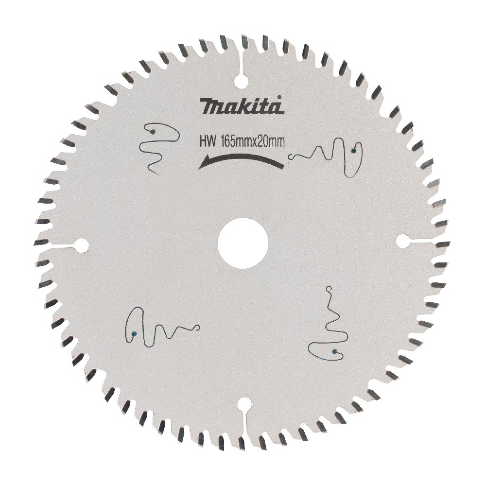 ใบเลื่อยรุ่นพิเศษ  MAKITA  B56166 สำหรับตัดไม้  ขนาด 165x20x48T