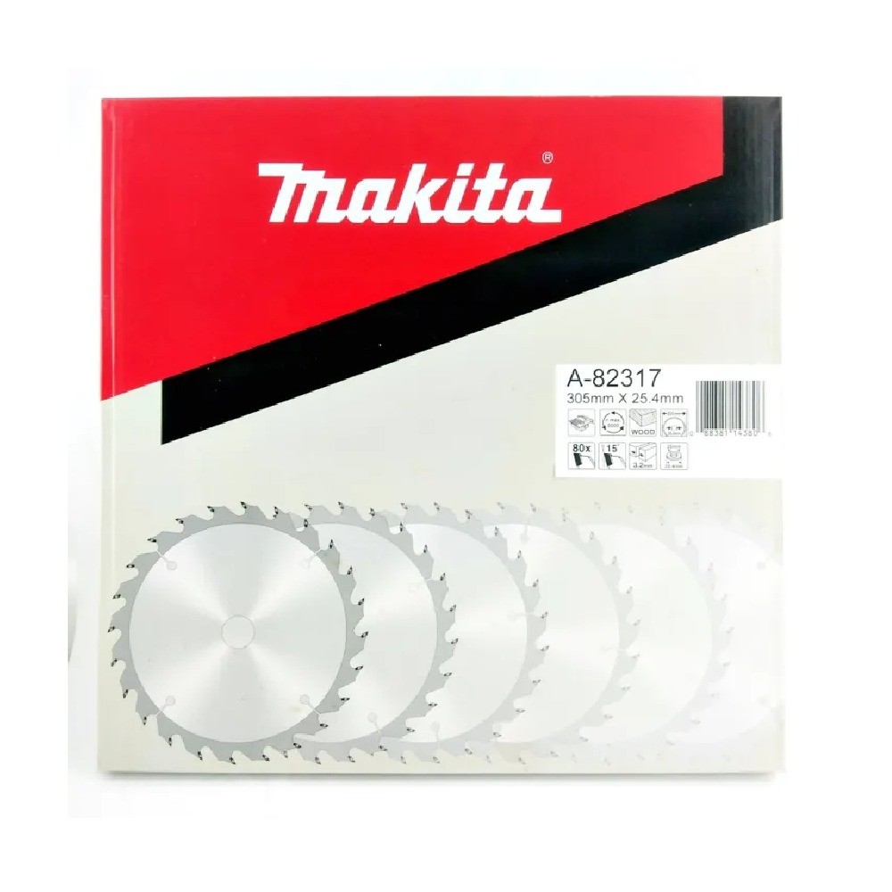ใบเลื่อยวงเดือน MAKITA A82317 สำหรับตัดไม้  TCT ขนาด 305×254x80T 
