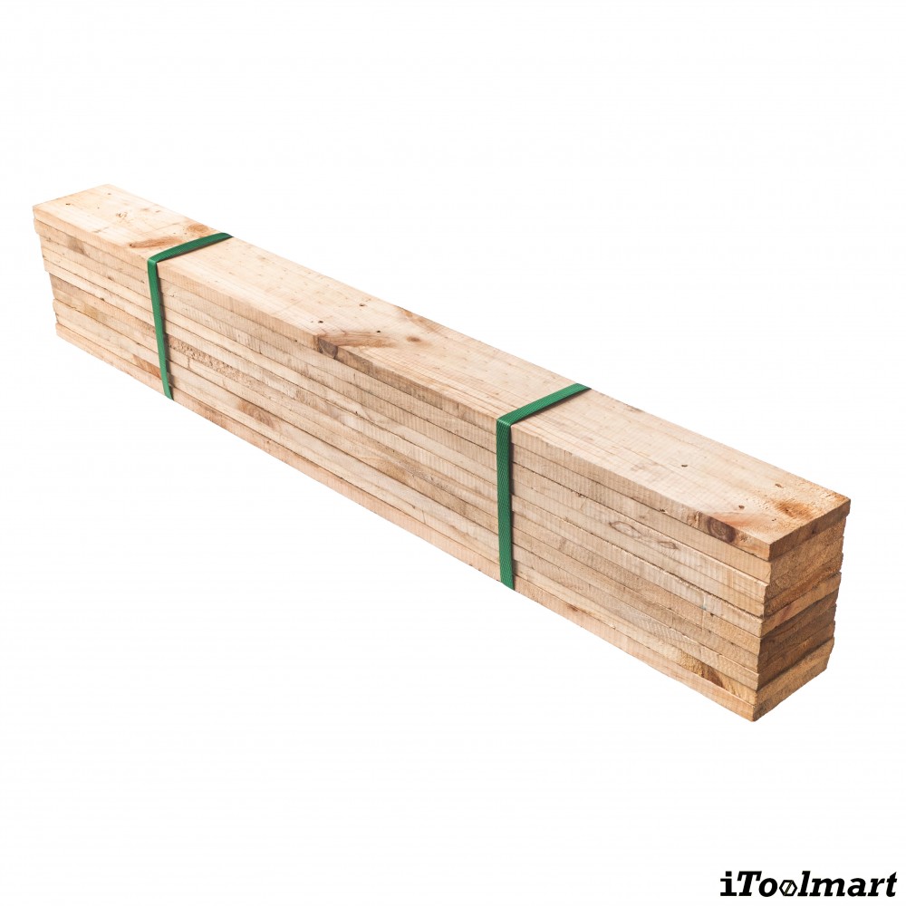 ไม้สนพาเลท BASIC INDUSTRIAL ขนาด 1 2 x 4 นิ้ว ยาว 100 ซม   จำนวน 10 ท่อน 