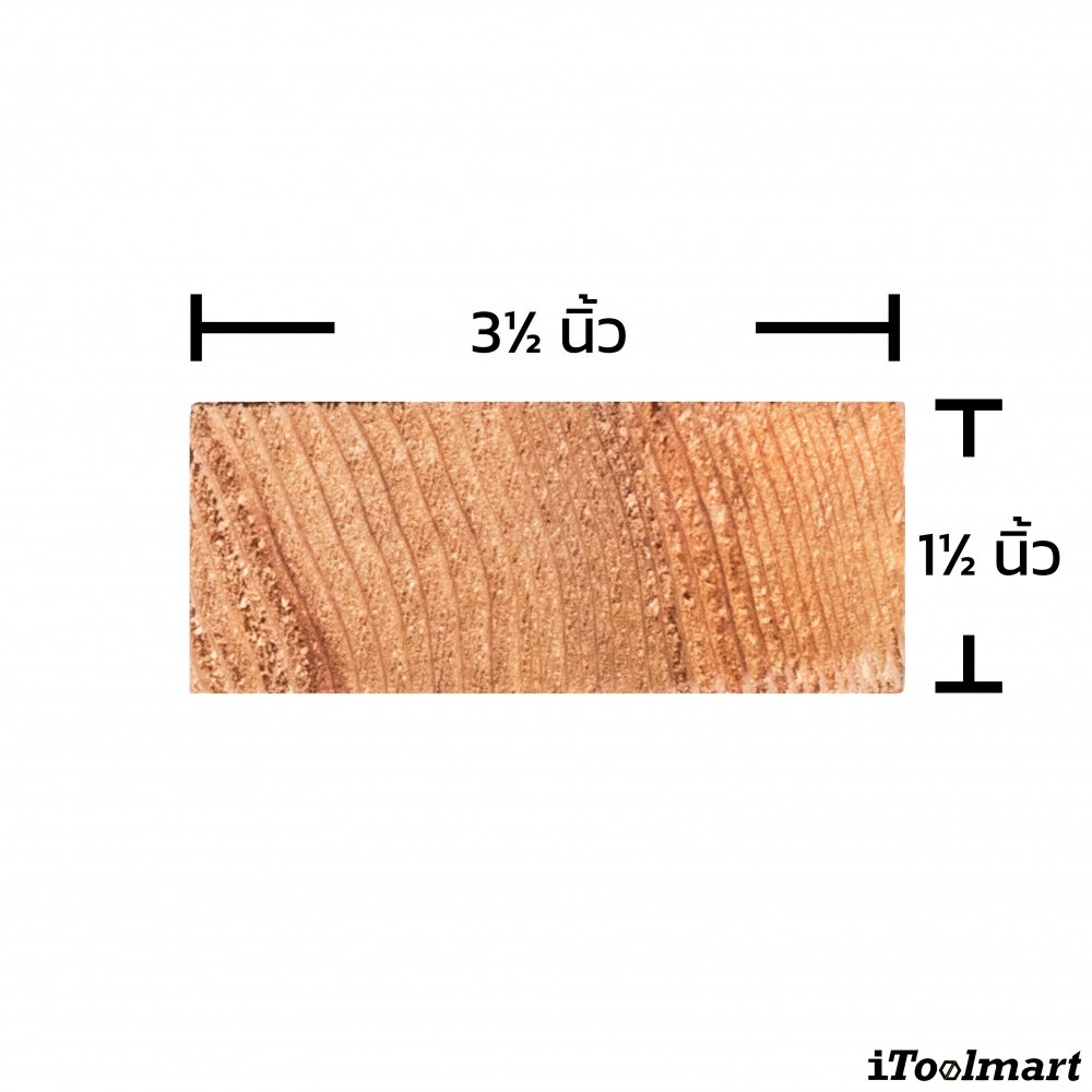 ไม้สนพาเลท BASIC INDUSTRIAL ขนาด 1 1 2 x 3 1 2 นิ้ว ยาว 75 ซม   จำนวน 5 ท่อน 