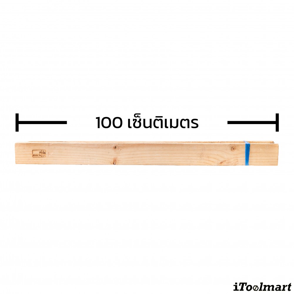 ไม้สนพาเลท BASIC INDUSTRIAL ขนาด 1 1 2 x 3 1 2 นิ้ว ยาว 100 ซม   จำนวน 5 ท่อน 