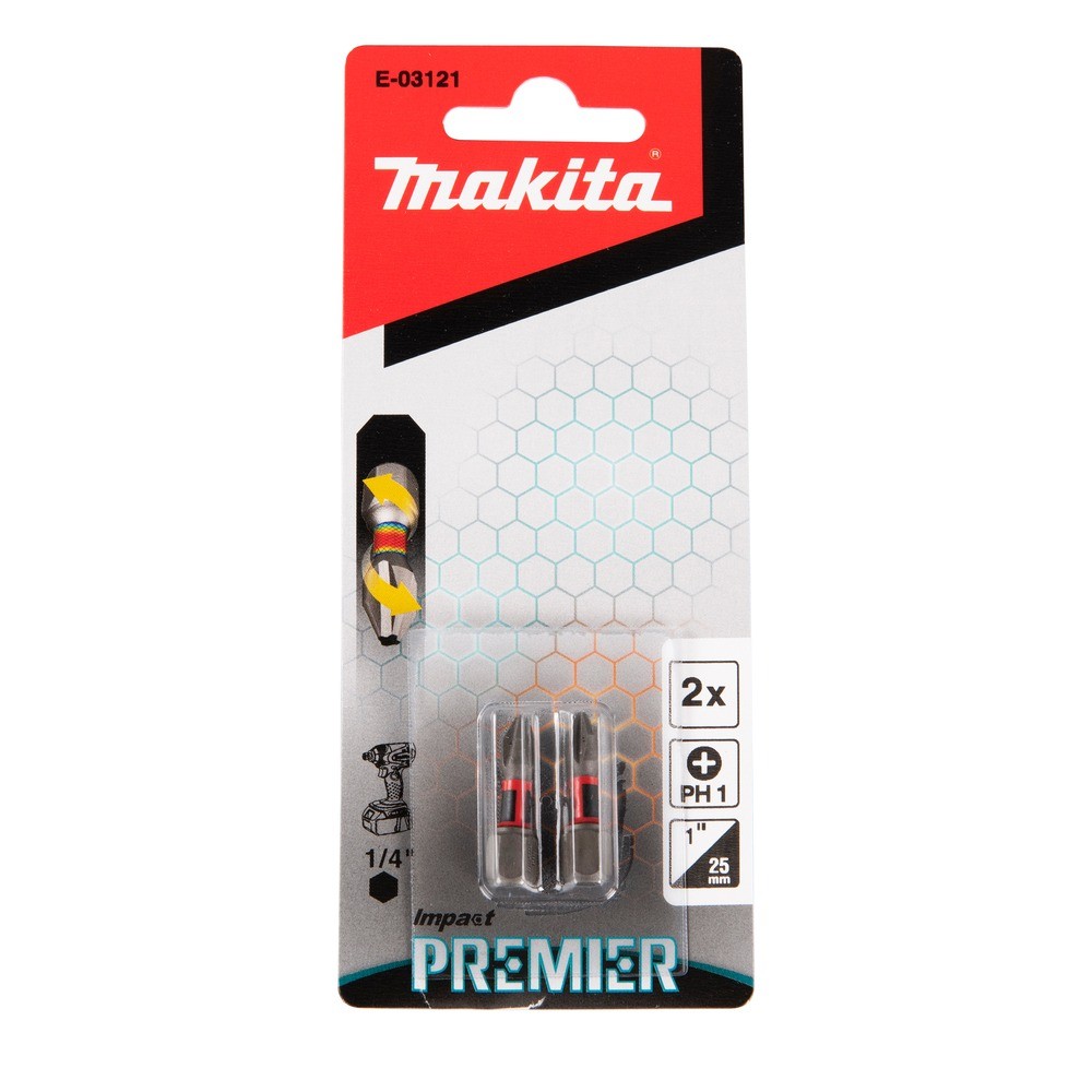 ดอกไขควง MAKITA E03121  CForm Impact Premier Torsion  ขนาด PH1 x 25mm