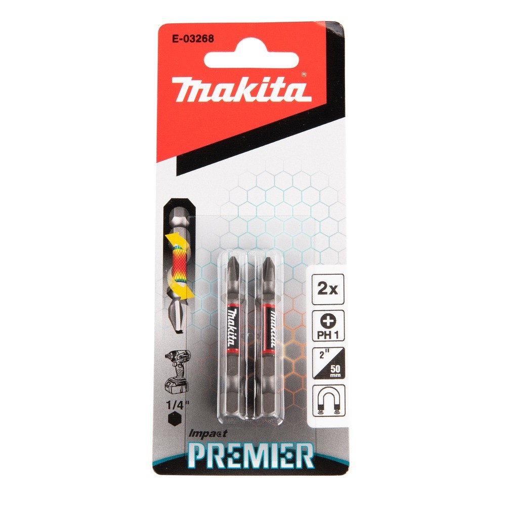 ดอกไขควง MAKITA E03268  EForm Impact Premier Torsion ขนาด PH1 x 25mm