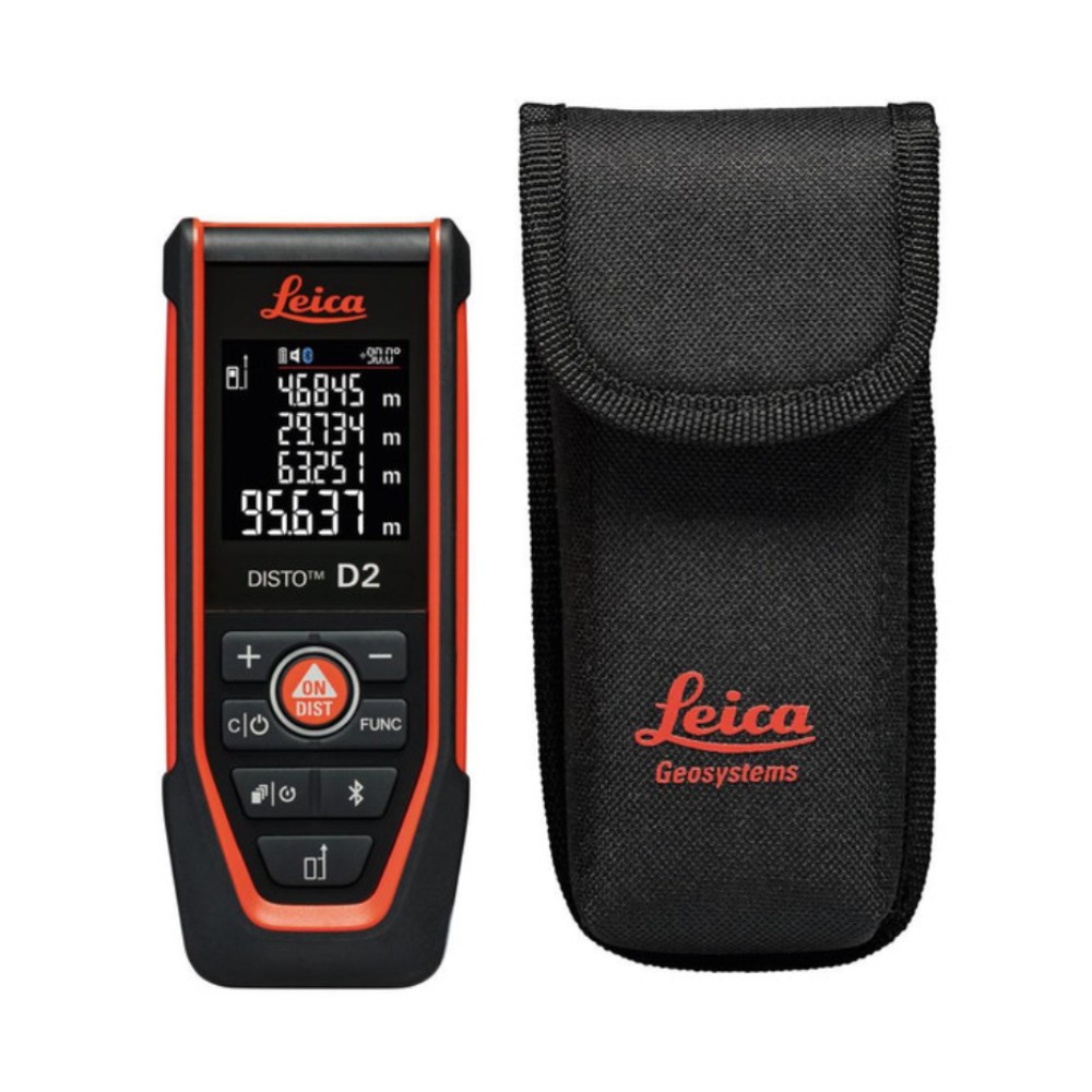 เครื่องวัดระยะเลเซอร์ Leica DISTO D2 Laser Distance Meter ระยะการวัด 150 เมตร  แสงเลเซอร์สีแดง