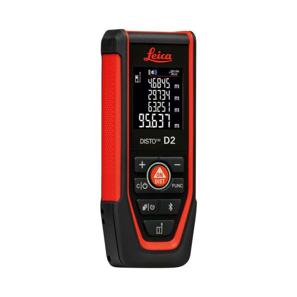 เครื่องวัดระยะเลเซอร์ Leica DISTO D2 Laser Distance Meter ระยะการวัด 150 เมตร  แสงเลเซอร์สีแดง