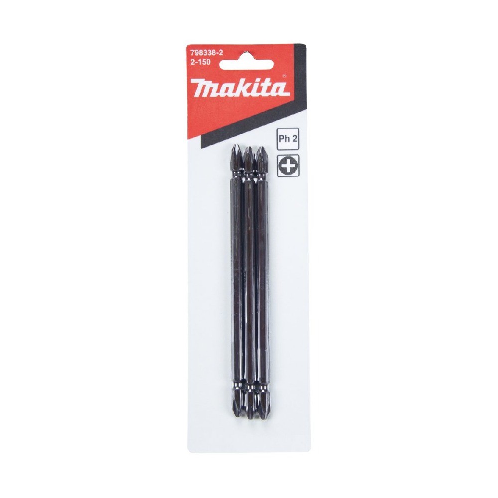 ดอกไขควง MAKITA 7983382   2 ด้าน ขนาด PH2x150 mm 14″ Hex NZ แผง